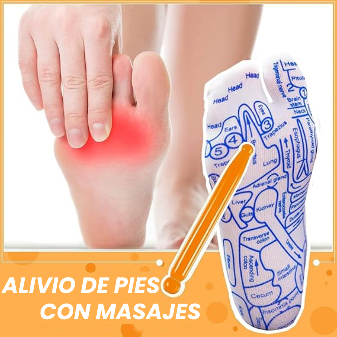 Medias de Alivio para Pies + Lapiz Para Masajes