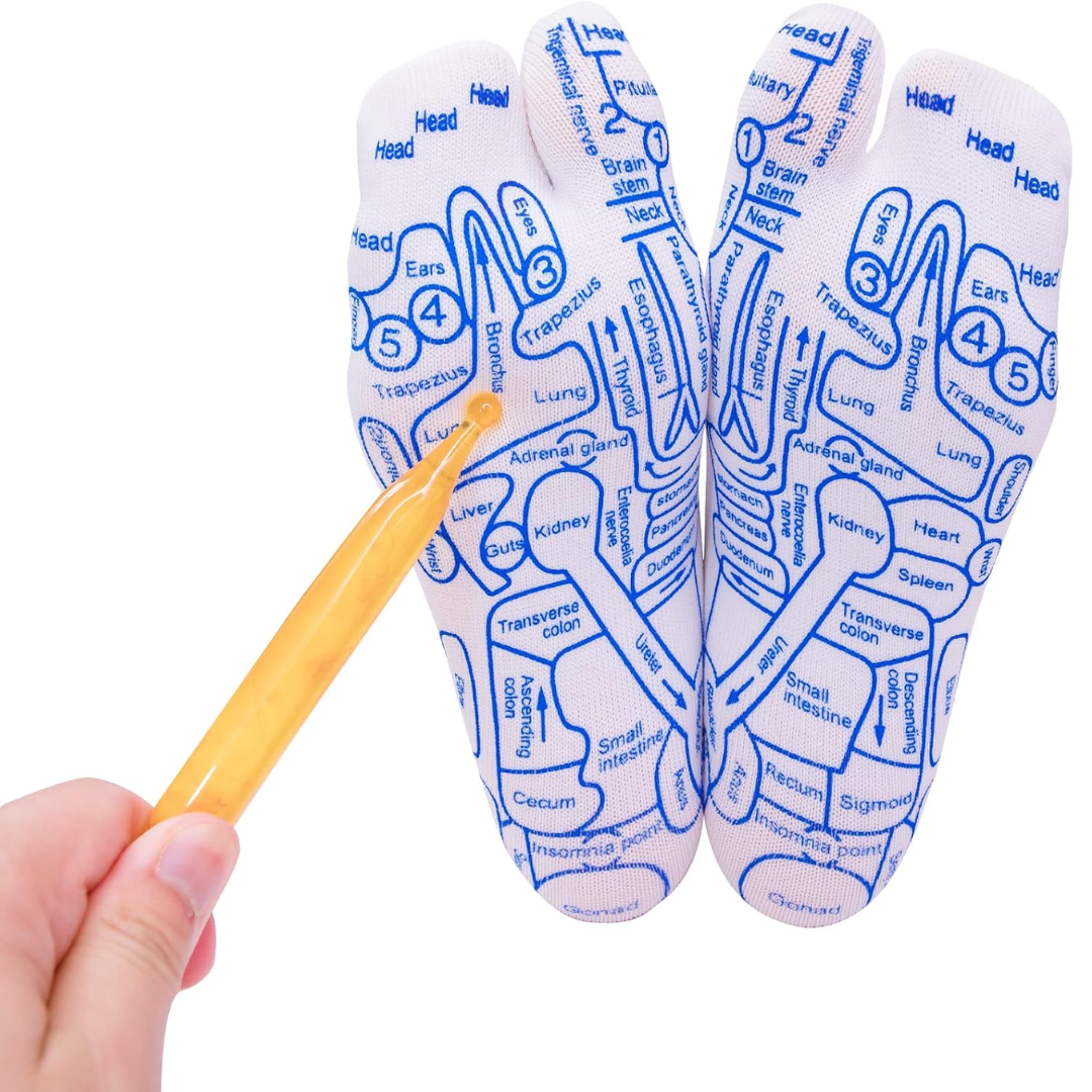 Medias de Alivio para Pies + Lapiz Para Masajes